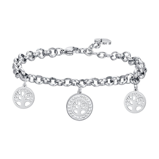 Bracciale Con Albero Della Vita In Acciaio